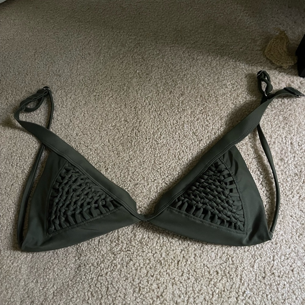 Green Target Swimsuit Set